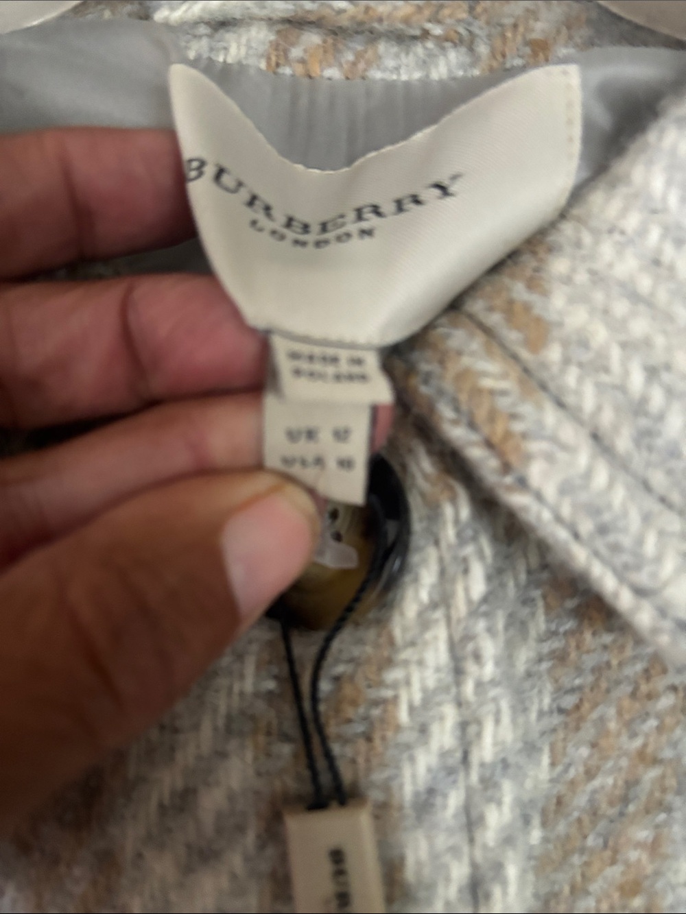 Burberry wool coat nwt - Picture 10 of 10